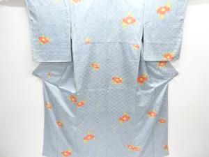 未使用品　椿模様小紋着物